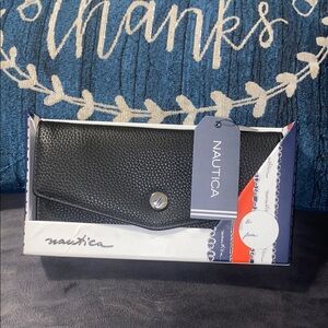 NWT Nautica Black Wallet